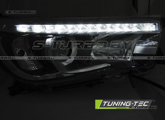 Передние фары LED PROJECTOR TRUE DRL BLACK