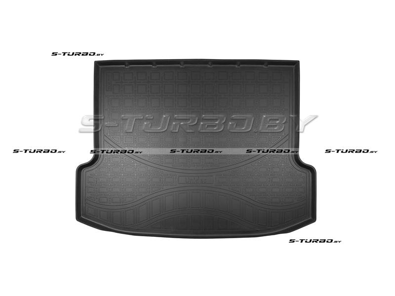 Коврик в багажник модельный полиуретановый, с запасным колесом
