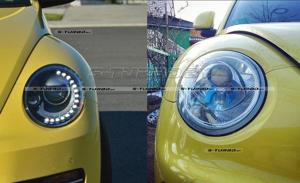 Передние фары LED BLACK