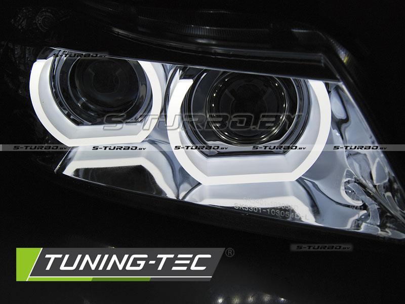 Передние фары HID DRL BLACK LED INDICATOR