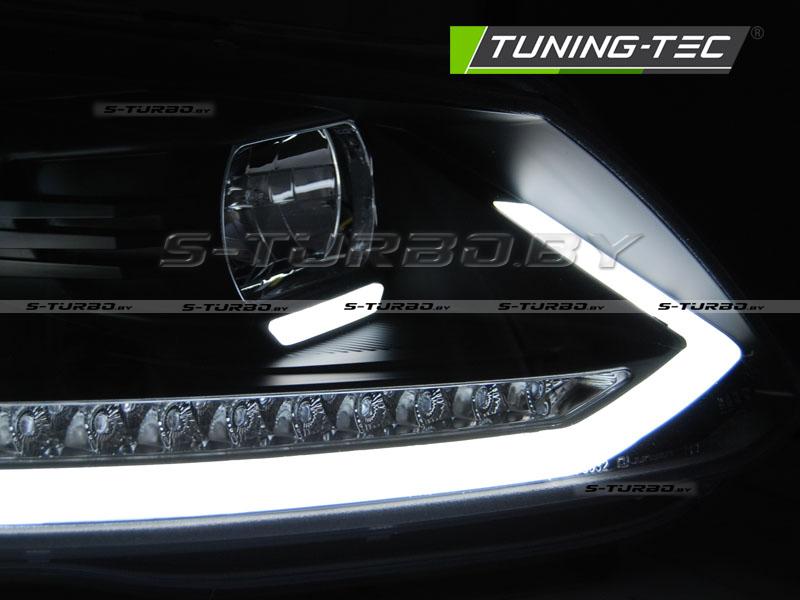 Передние фары TUBE LIGHT DRL BLACK SEQ