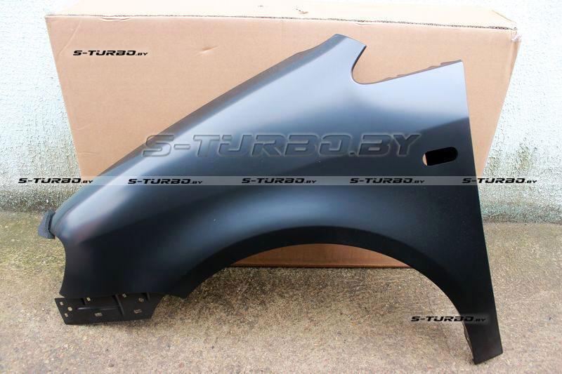 Крыло переднее (левое) с отв. под повторитель, оцинкованная сталь