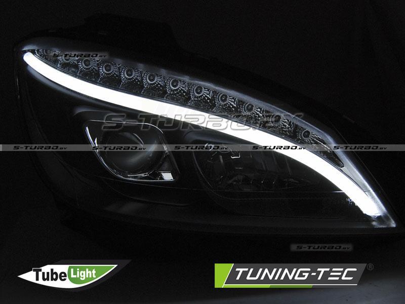 Передние фары BLACK TUBE LIGHT H7 SEQ INDICATOR