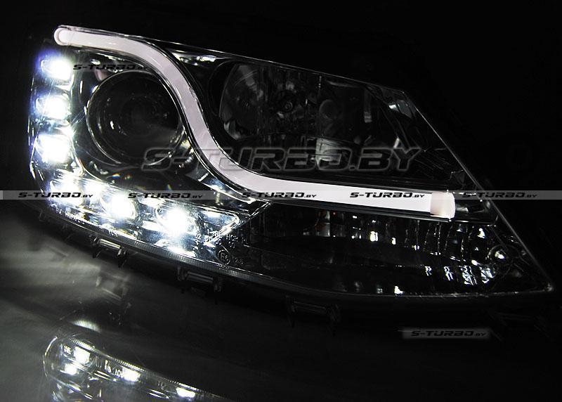 Передние фары TUBE LIGHT TRU DRL CHROME