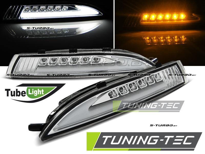 Указатели поворота в бампер + ГАБАРИТНЫЕ ОГНИ CHROME LED (ДИОДНЫЕ)
