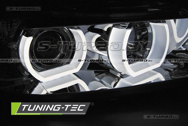 Передние фары 3D U-TYPE CHROME