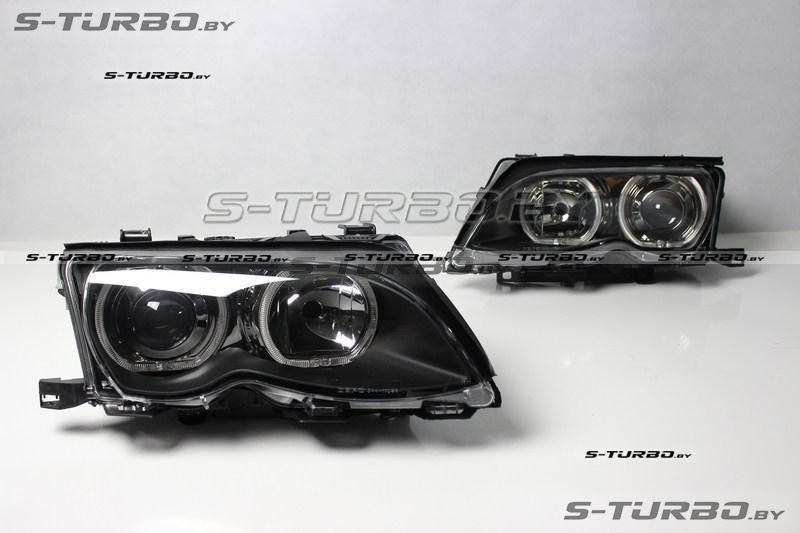 Передние фары ANGEL EYES LED BLACK