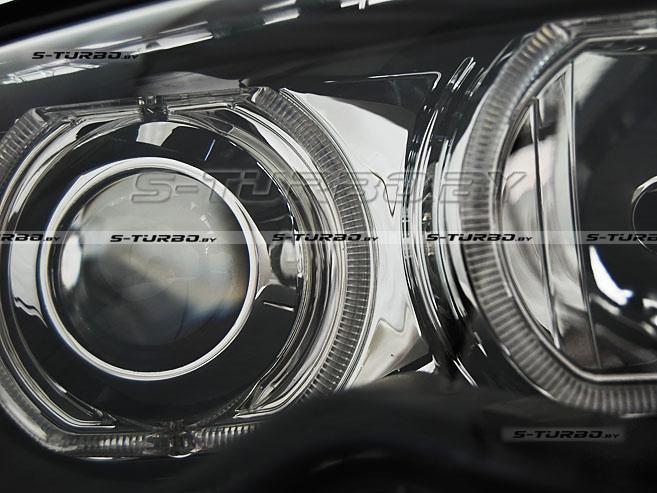Передние фары ANGEL EYES LED BLACK