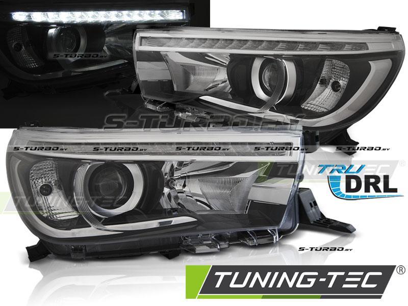 Передние фары LED PROJECTOR TRUE DRL BLACK