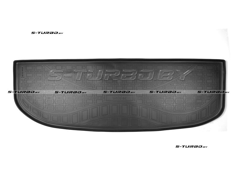 Коврик в багажник модельный полиуретановый, 7 мест, разложенный 3-й ряд