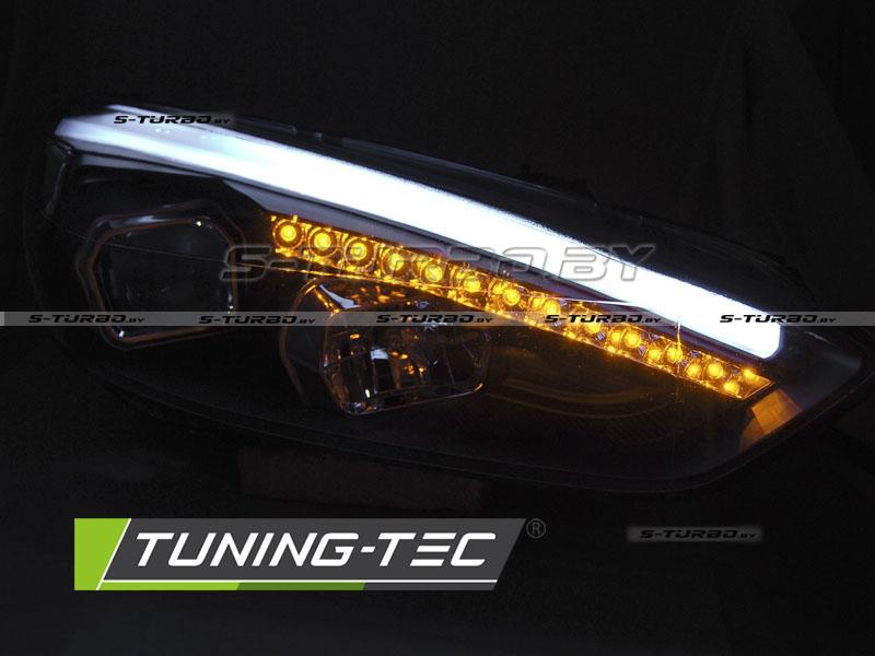 Передние фары BLACK DRL LED