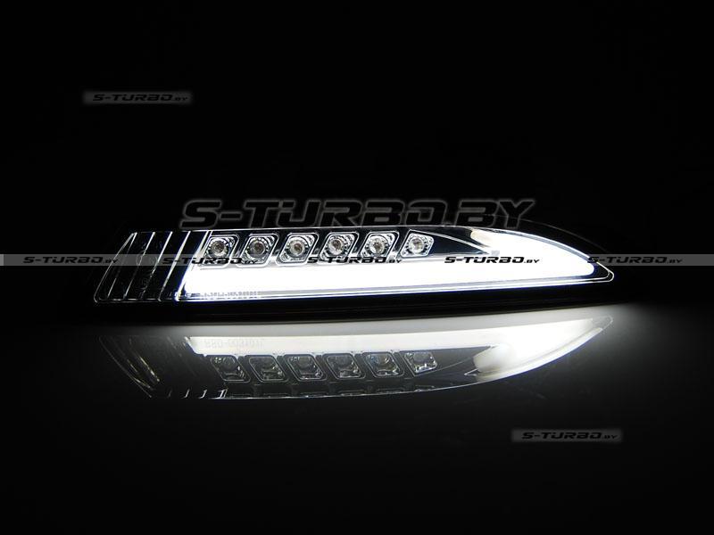 Указатели поворота в бампер + ГАБАРИТНЫЕ ОГНИ CHROME LED (ДИОДНЫЕ)
