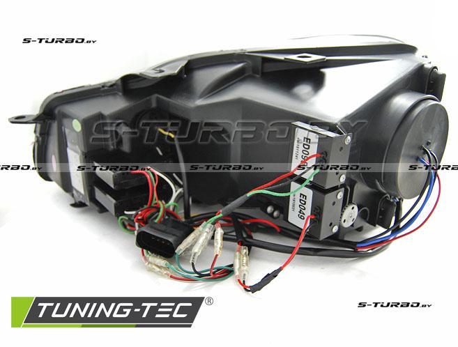 Передние фары U-TYPE BLACK RED LINE DRL