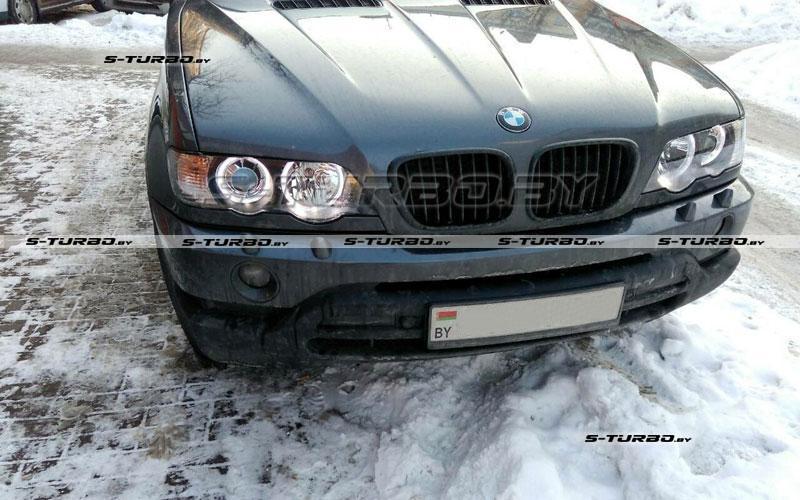 Передние фары LED ANGEL EYES BLACK XENON