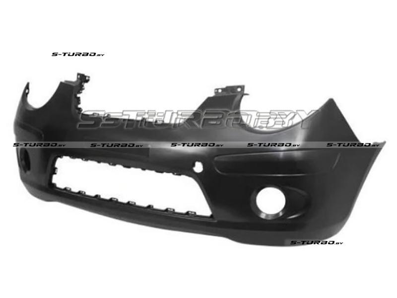 Бампер передний (черный) с отв. под противотуманки
