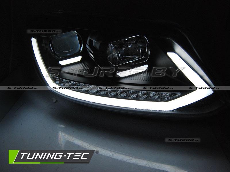 Передние фары TUBE LIGHT DRL BLACK SEQ
