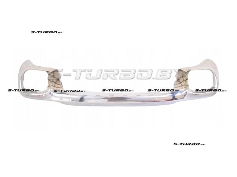 Накладка заднего бампера, хром