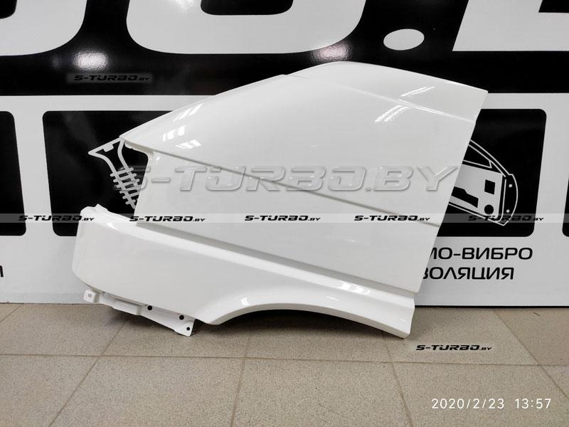 Крыло переднее (левое) установка на болты, стеклопластик