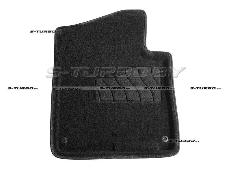 Коврики 3D модельные ворсовые в салон, черные