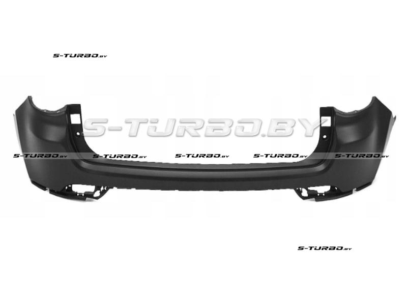 Бампер задний (грунтованный) без отв. под парктроники, верхняя часть