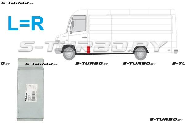 Центральная стойка (левая=правая) нижняя часть, заводской штамп