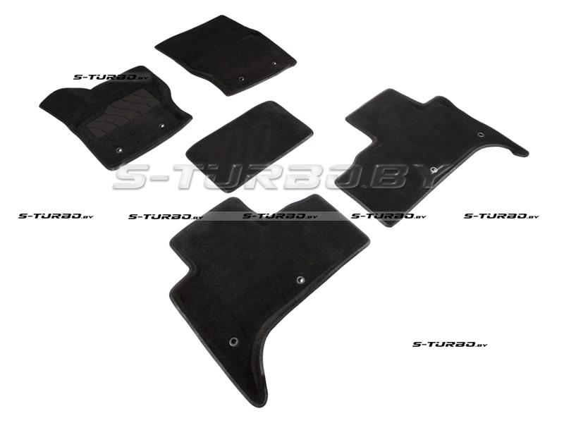 Коврики 3D модельные ворсовые в салон, черные