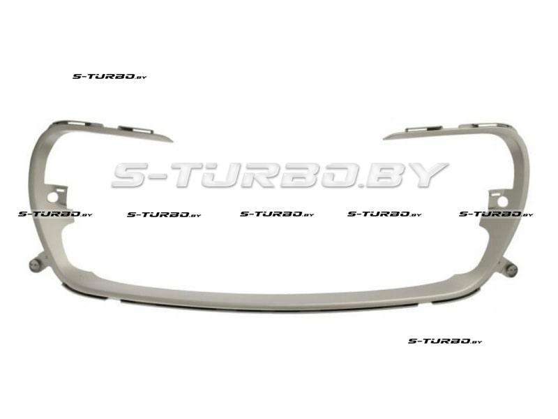 Накладка решетки бампера, серая, цельная