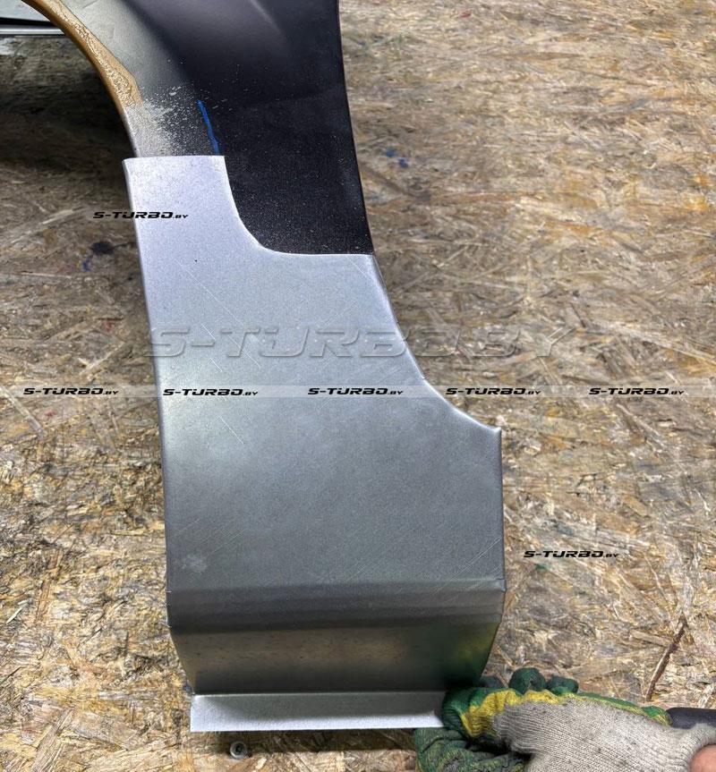 Крыло переднее (левое) нижняя часть, оцинкованная сталь, ремкомплект