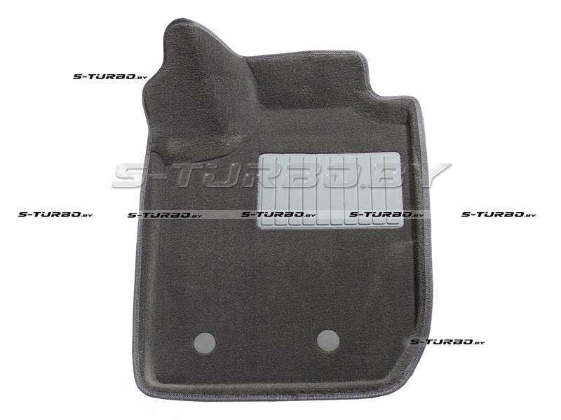 Коврики 3D модельные ворсовые в салон, серые