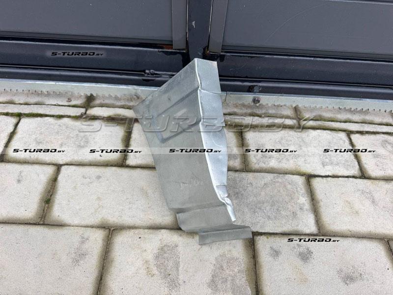 Крыло переднее (левое) нижняя часть, оцинкованная сталь, заводской штамп