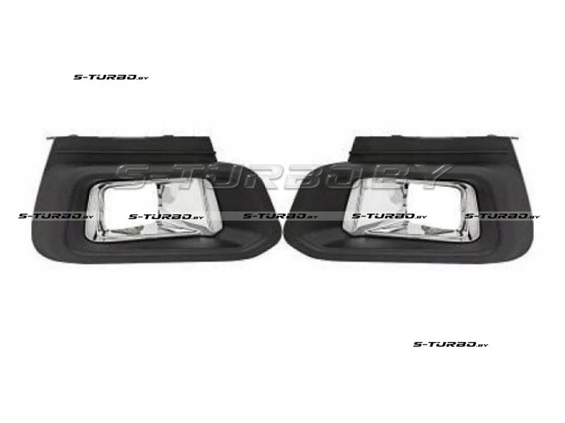 Рамки противотуманной фары (левая+правая) с хром. накладкой