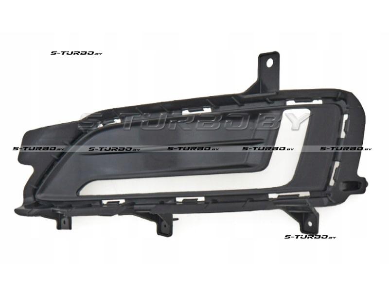 Решетка в бампер (левая) с отв. под фару дневного света