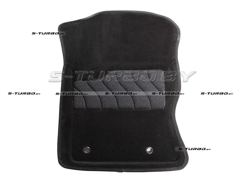 Коврики 3D модельные ворсовые в салон, черные