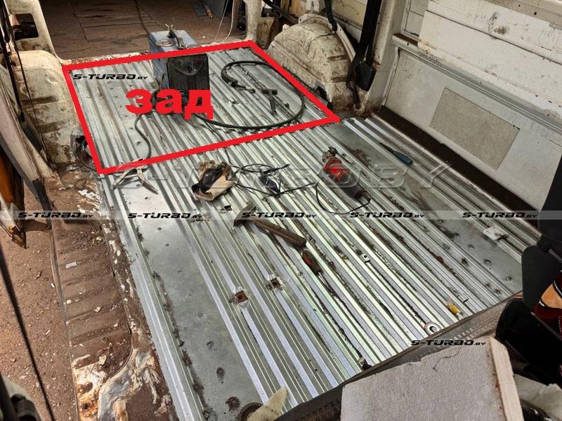 Ремкомплект днища кузова, модельный VW T4 (усиленный) задняя часть