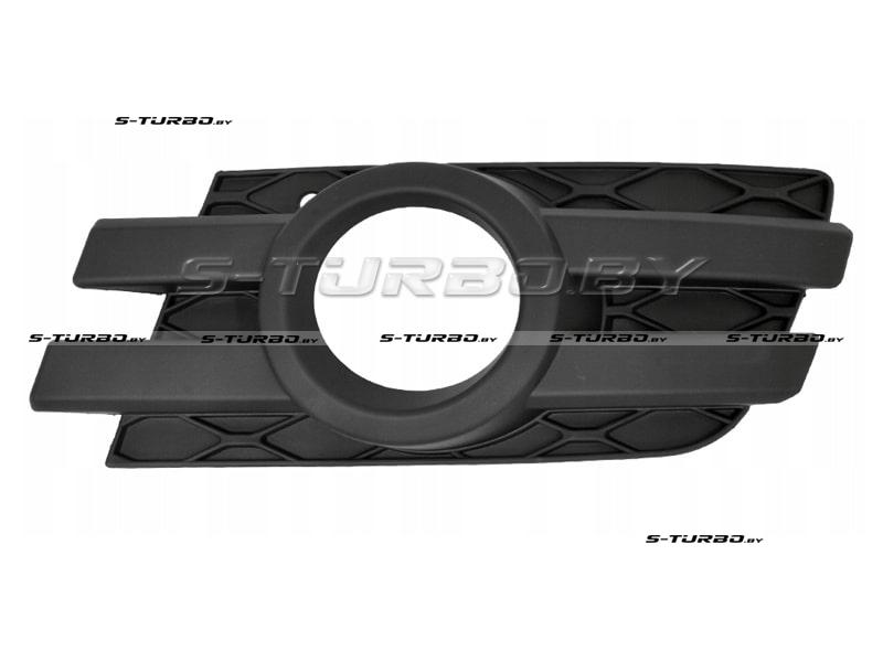 Решетка в бампер (левая) с отв. под противотуманку, черная, 2006-2009