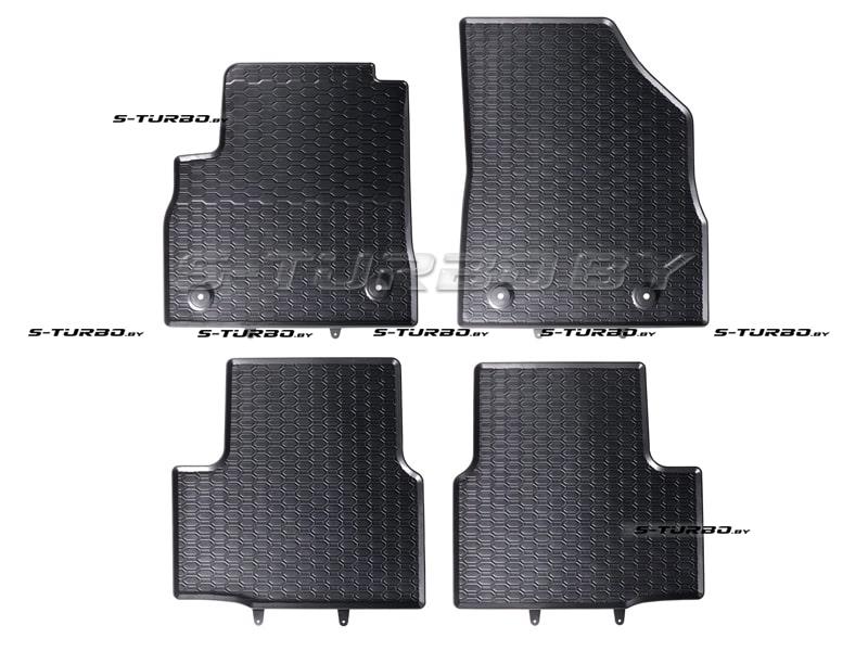 Коврики модельные резиновые в салон (низкий борт)