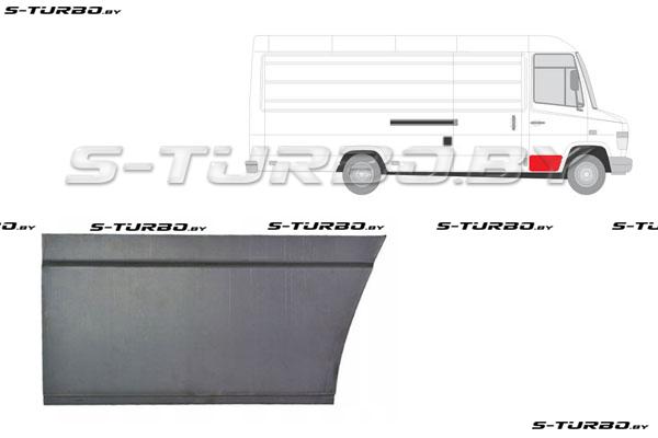 Дверь передняя (правая) наружная часть, заводской штамп