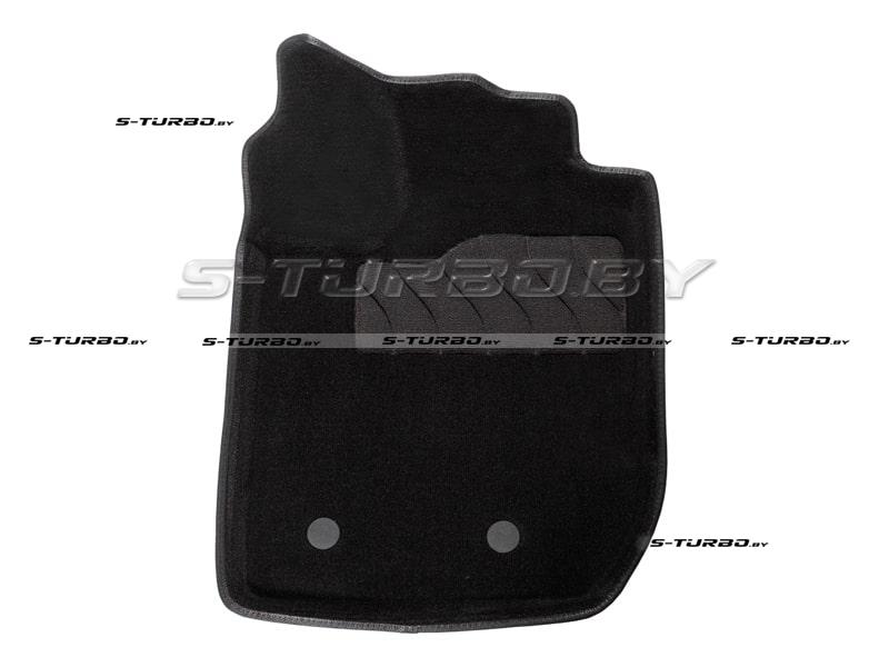 Коврики 3D модельные ворсовые в салон, черные