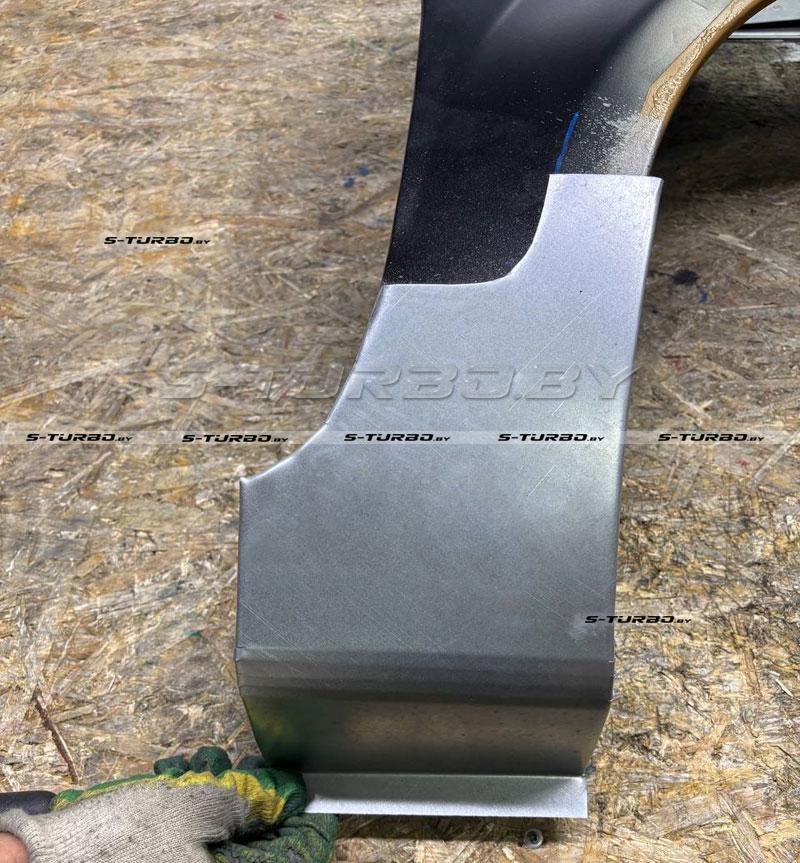 Крыло переднее (правое) нижняя часть, оцинкованная сталь, ремкомплект