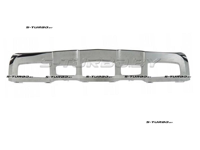 Спойлер переднего бампера, хром
