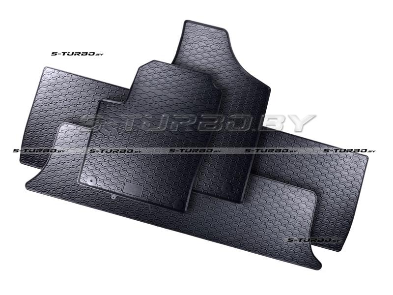 Коврики модельные резиновые в салон (низкий борт), 7 мест