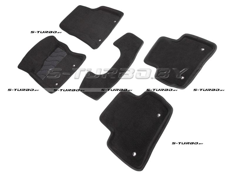 Коврики 3D модельные ворсовые в салон, черные