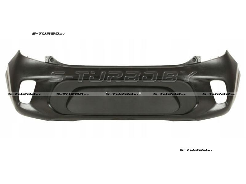 Бампер задний (черный) с решеткой