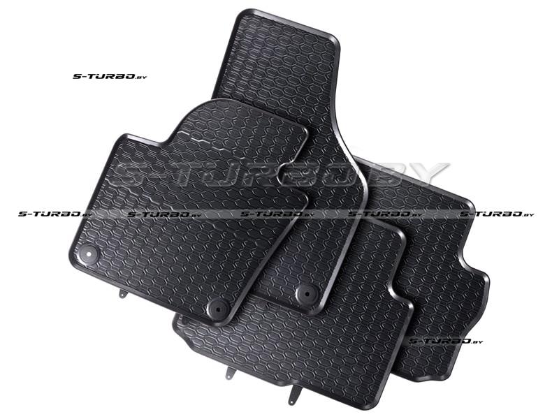 Коврики модельные резиновые в салон (низкий борт), 5 мест