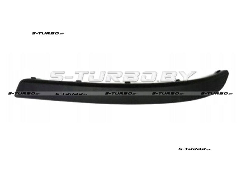 Накладка переднего бампера (левая) черная, 2003-2006