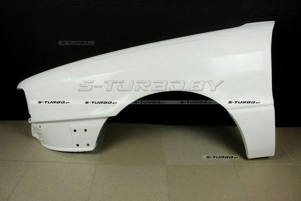 Крыло переднее (левое) без либо с отв. под повторитель, стеклопластик