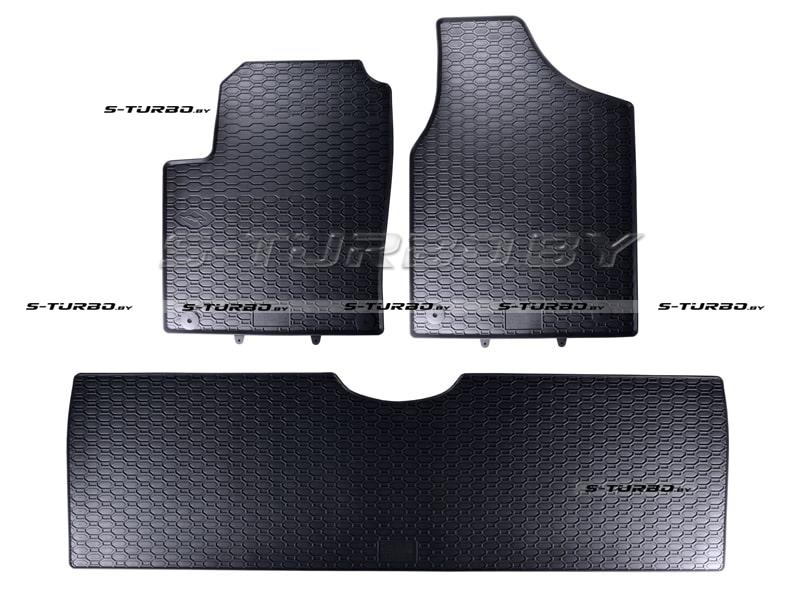 Коврики модельные резиновые в салон (низкий борт), 5 мест