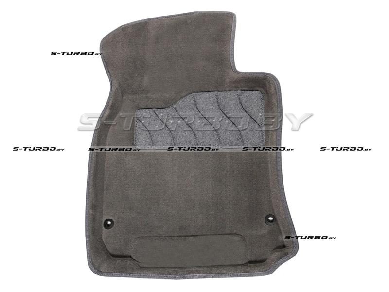 Коврики 3D модельные ворсовые в салон, серые