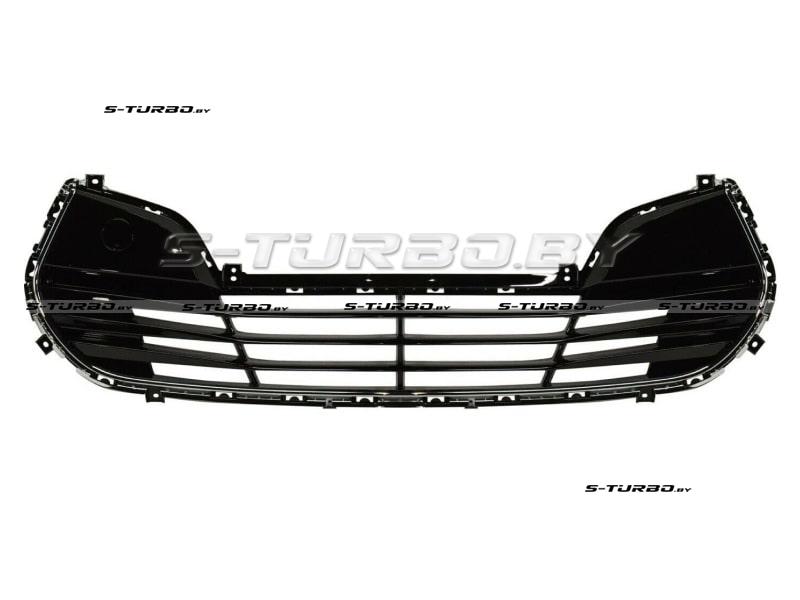 Решетка в бампер (центральная) с хромом