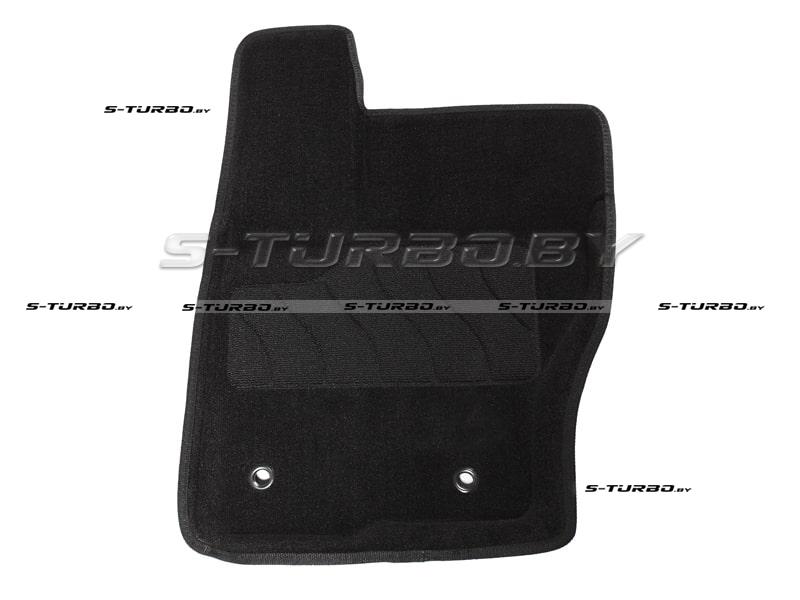 Коврики 3D модельные ворсовые в салон, черные